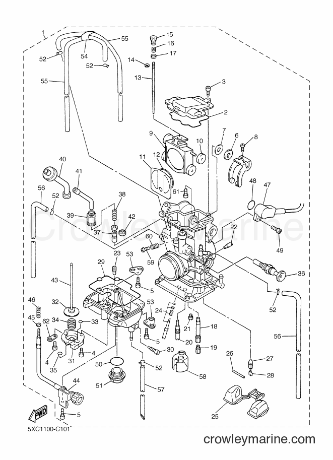 2004 Dirt Bike YZ250F - YZ250F (5XC2) [060] - CARBURETOR