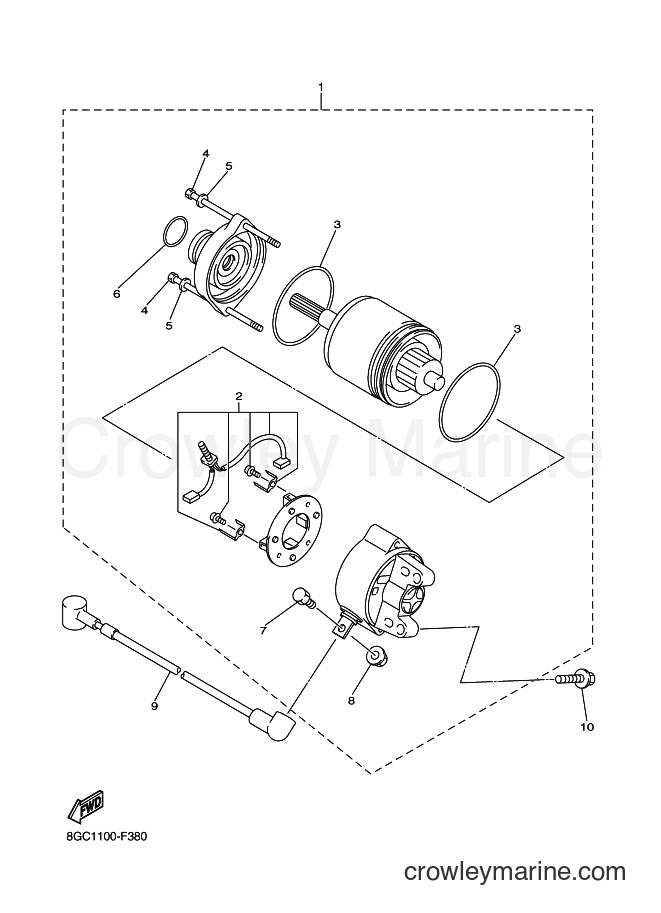 Yamaha Motors RT50FX (8GN1) [020] - STARTING MOTOR