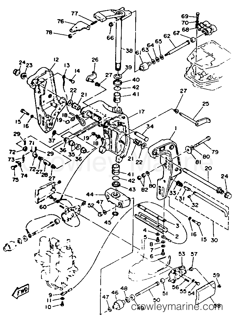 Yamaha Motors C85TLRR - BRACKET