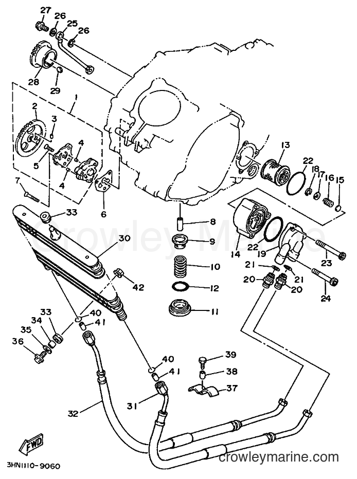1989 ATV YFM350FW - YFM350FW (3HN2) [010] - OIL PUMP