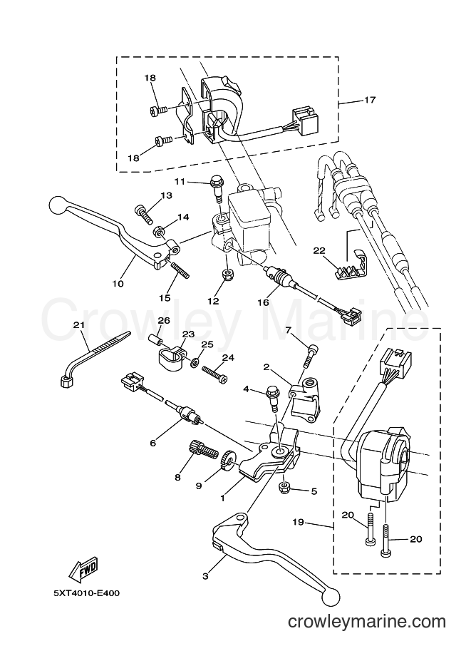 2017 Dirt Bike XG250 - XG250 (5XTC) [010] - HANDLE SWITCH & LEVER