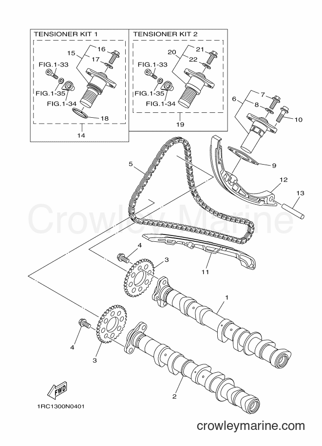 Yamaha Motors MT09A (2DRF) [050] - CAMSHAFT & CHAIN