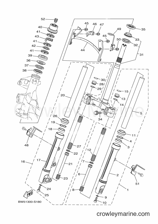 2017 Scooter LTS125-C - LTS125-C (BW51) [010] - STEERING