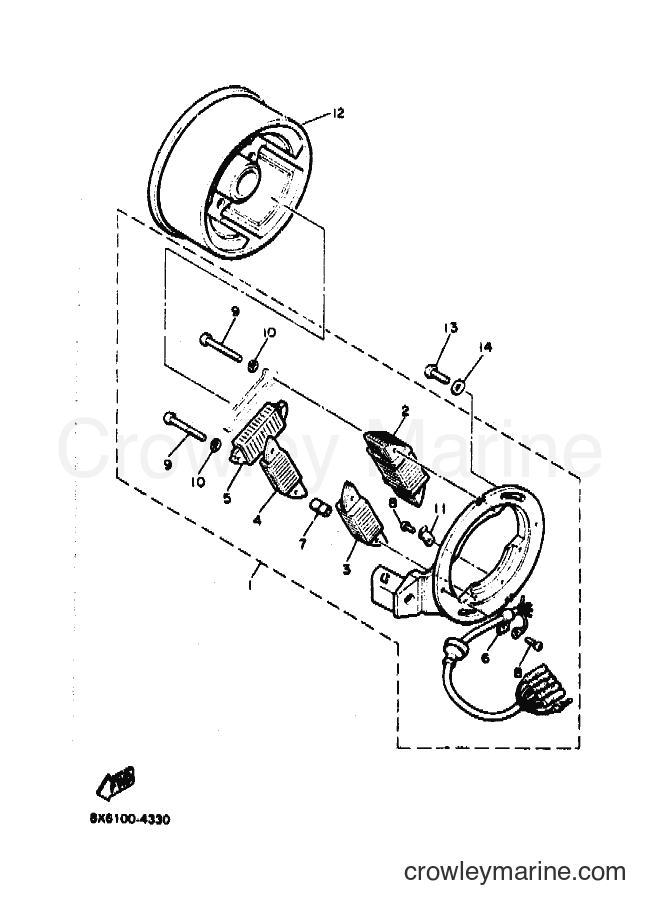 Yamaha Motors VMX540P (87V1) [010] - GENERATOR