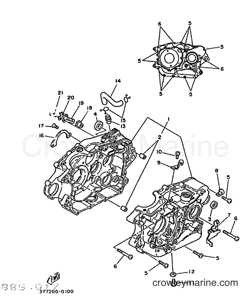1991 Street Bike SR250 - SR250 (21L1) [999] - CRANKCASE