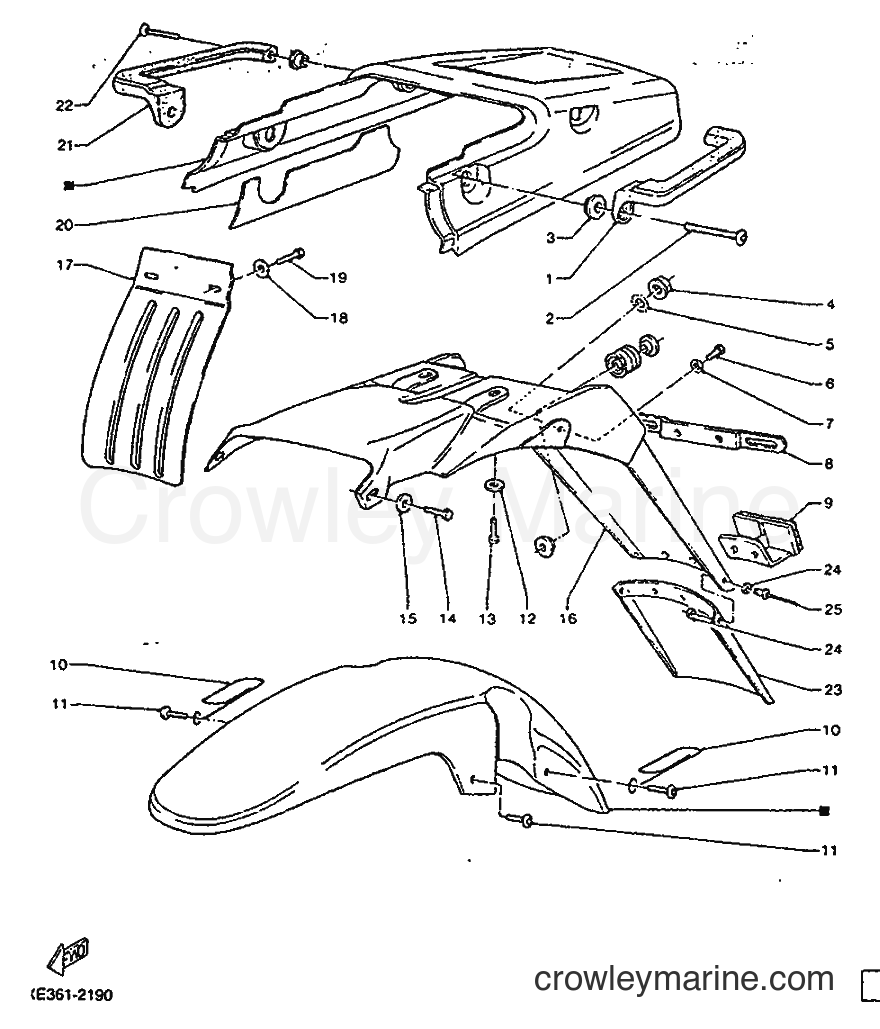 1992 Dirt Bike TDR125 - TDR125 (3XE2) [999] - FENDER