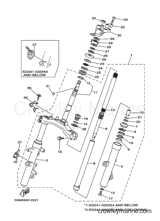 2001 Scooter YP250 - YP250 (5GM9) [090] - STEERING