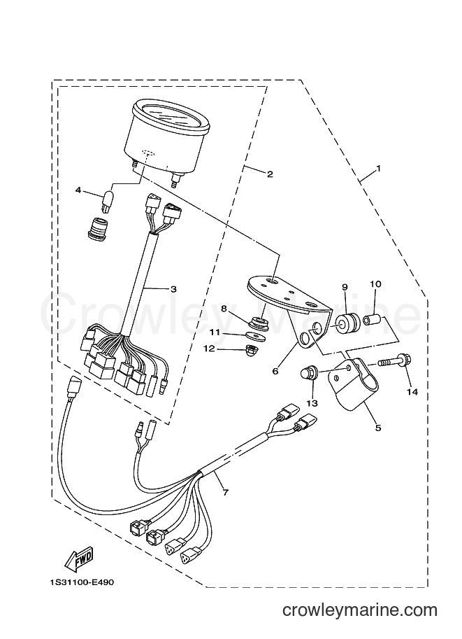 2008 ATV YFM700R - YFM700R (1S3J) [010] - ALTERNATE FOR METER