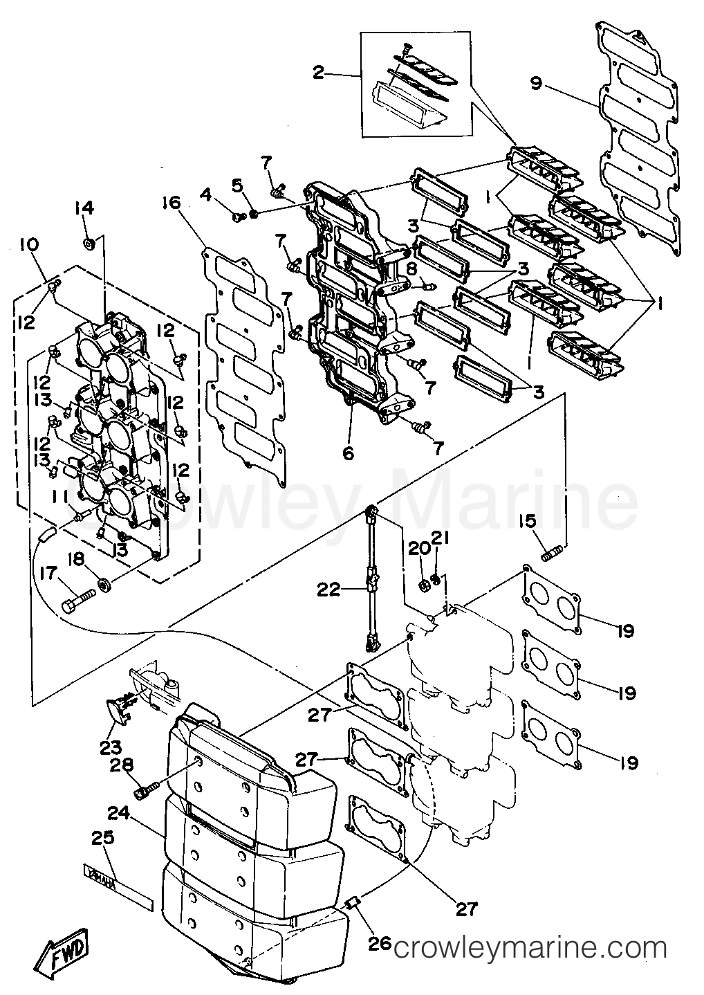 Yamaha Motors 225TLRS - INTAKE