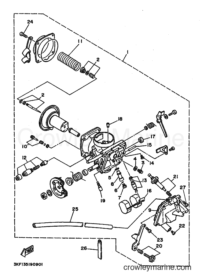 1989 Cruiser XV240 - XV240 (3KF1) [999] - CARBURETOR