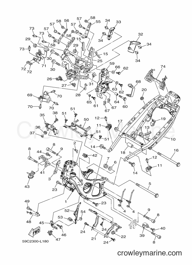 Yamaha Motors XP500A (59CN) [010] - FRAME