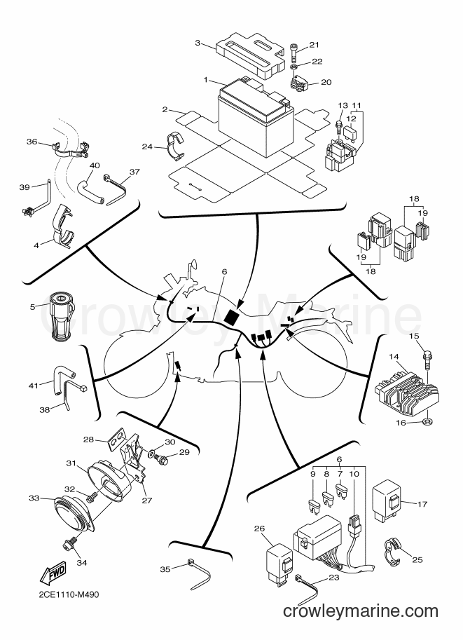 Yamaha Motors VMX17 (2CEL) [050] - ELECTRICAL 2