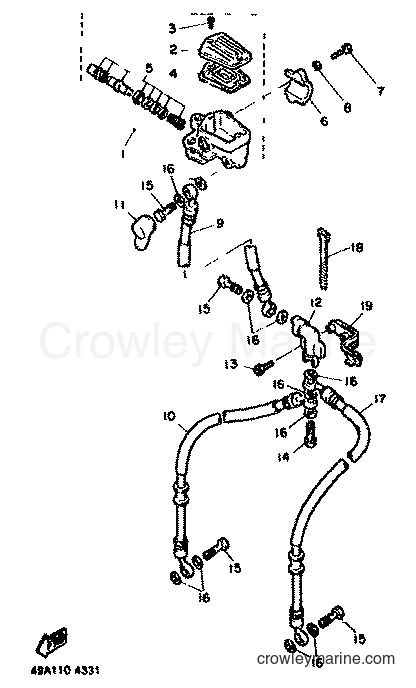 Yamaha Motors XJ600 (51J) [999] - FRONT MASTER CYLINDER