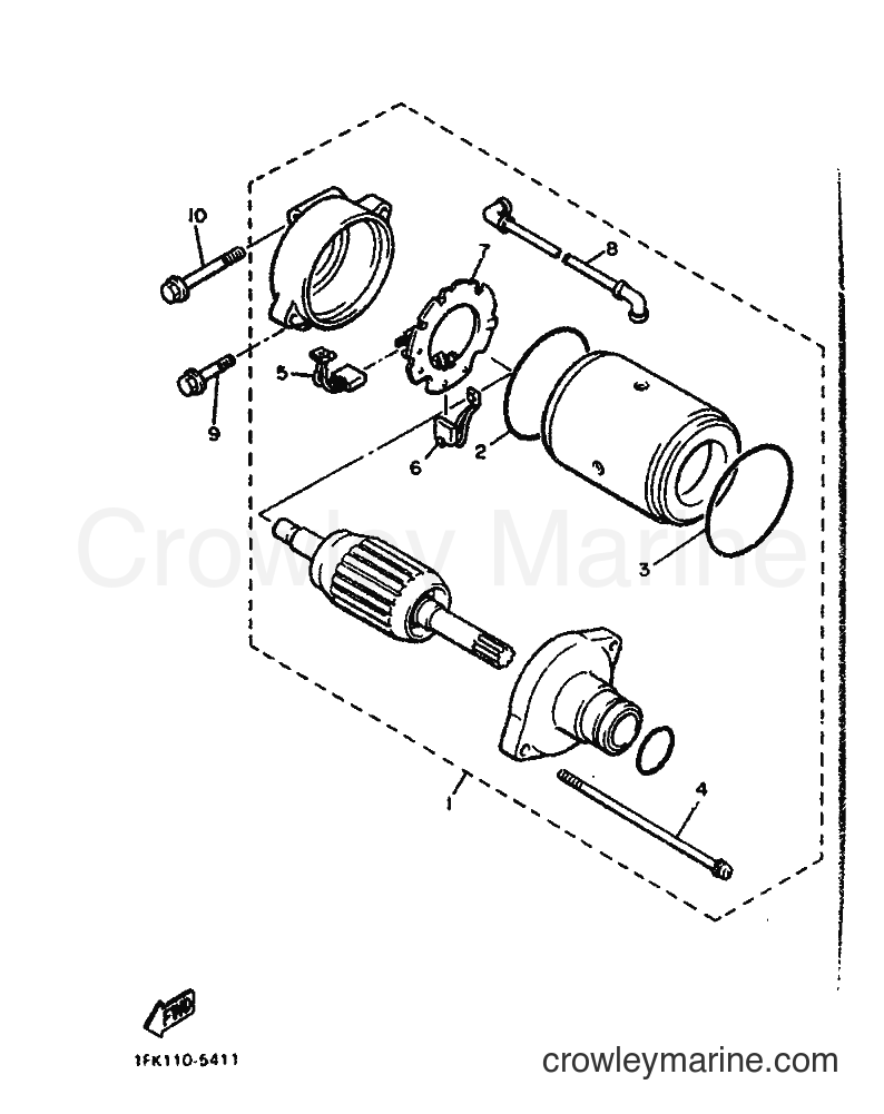 1988 Cruiser VMX12U - VMX12U (2LT0) [010] - STARTING MOTOR