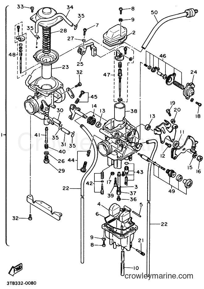 1997 Dirt Bike XT600E - XT600E (4PT5) [070] - CARBURETOR