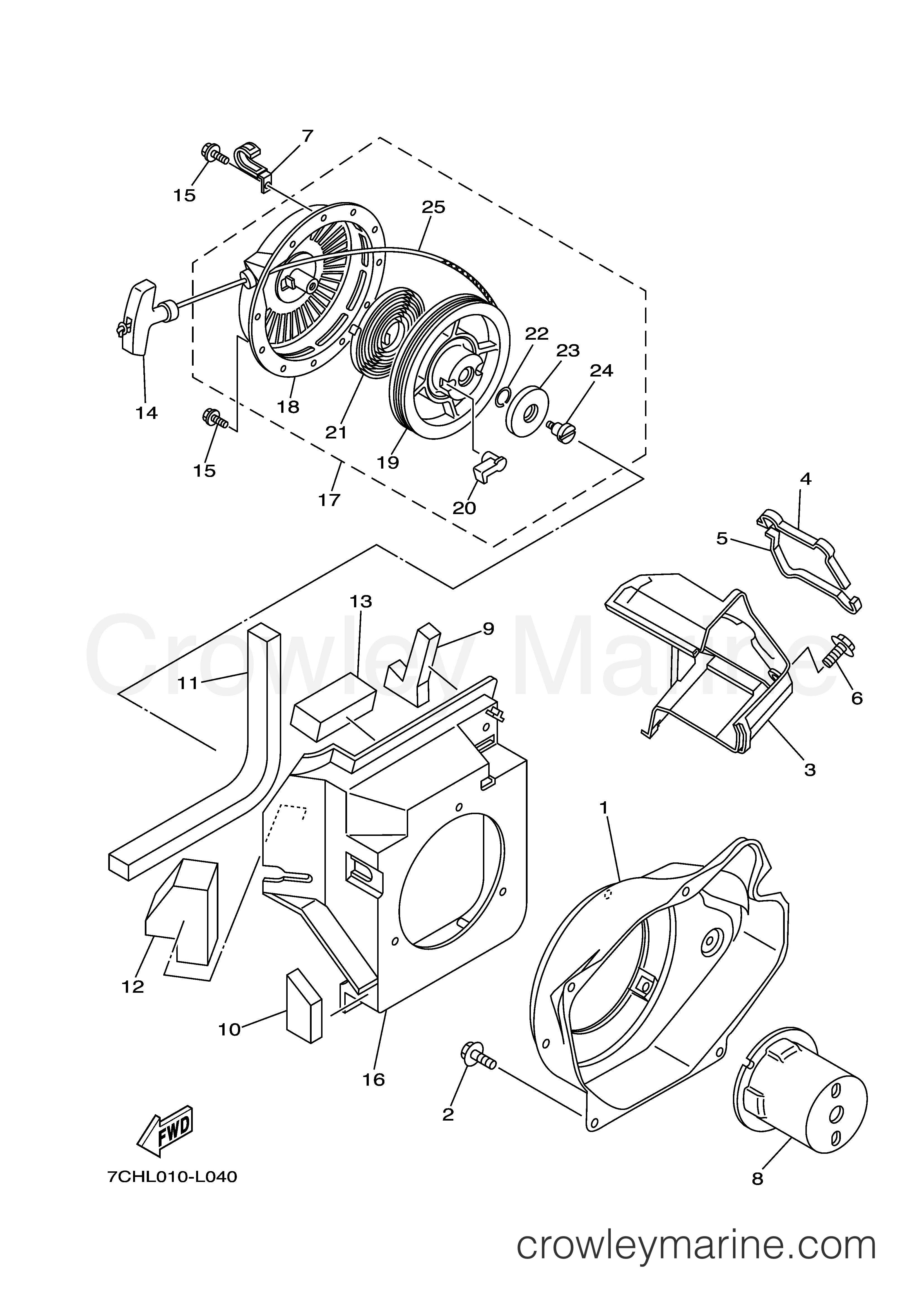 Yamaha Motors EF3000IS - AIR SHROUD STARTER