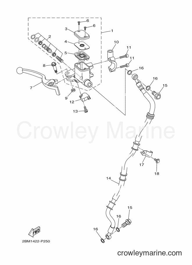 2017 Street Bike LTF125 - LTF125 (2BM7) [010] - FRONT MASTER CYLINDER