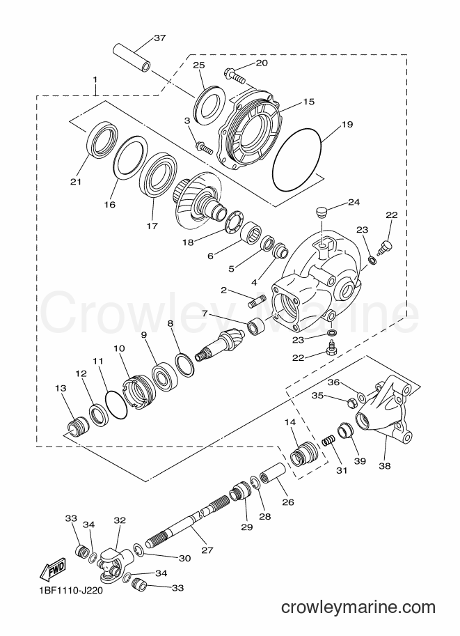 2015 Cruiser XVS650A - XVS650A (1BFE) [010] - DRIVE SHAFT