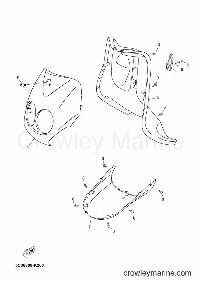 Yamaha Motors YN50FU (5C3B) [020] - LEG SHIELD