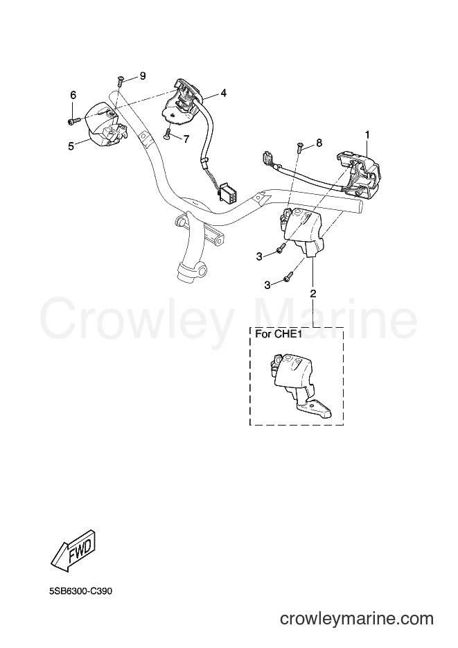 Yamaha Motors YQ50 (3C6F) [050] - HANDLE SWITCH & LEVER