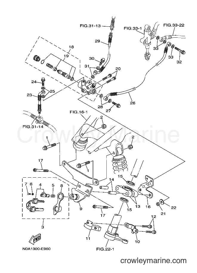 2006 ATV YFM350 - YFM350 (5YTB) [010] - BRAKE SYS. & STEER.LOCK(N0A3)