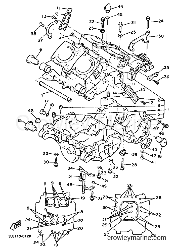 1991 Cruiser XVZ13TD - XVZ13TD (3JS3) [999] - CRANKCASE