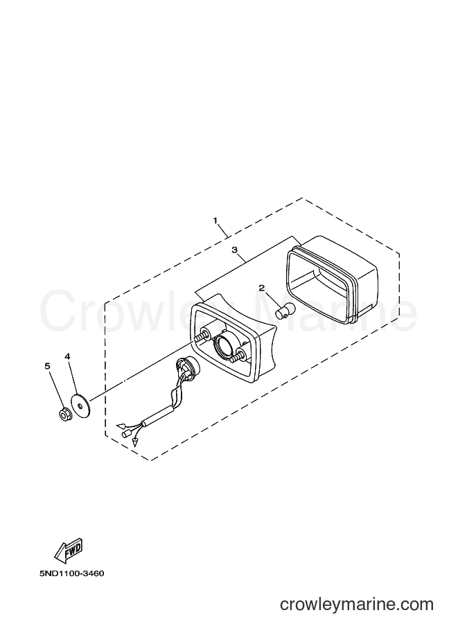 Yamaha Motors YFM400FWAN (5TE3) [010] - TAILLIGHT