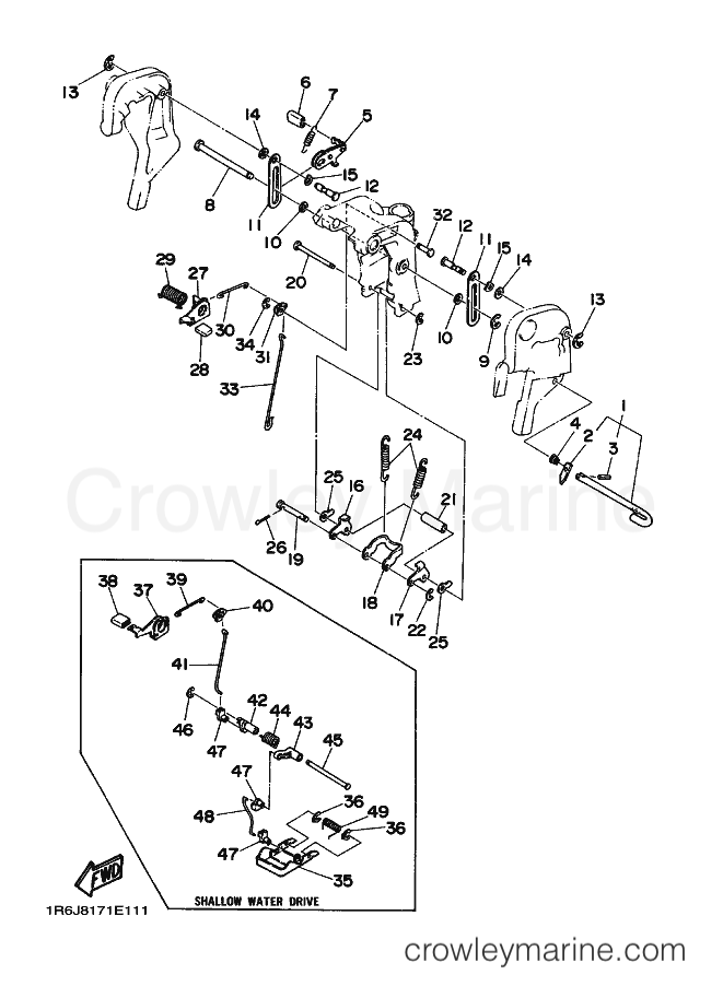 Yamaha Motors 30D (6J8) [030] - BRACKET 2