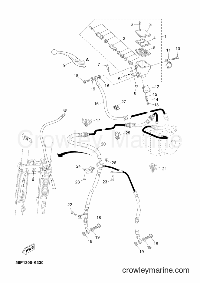 2011 Dirt Bike XT660ZA - XT660ZA (56P1) [030] - FRONT MASTER CYLINDER