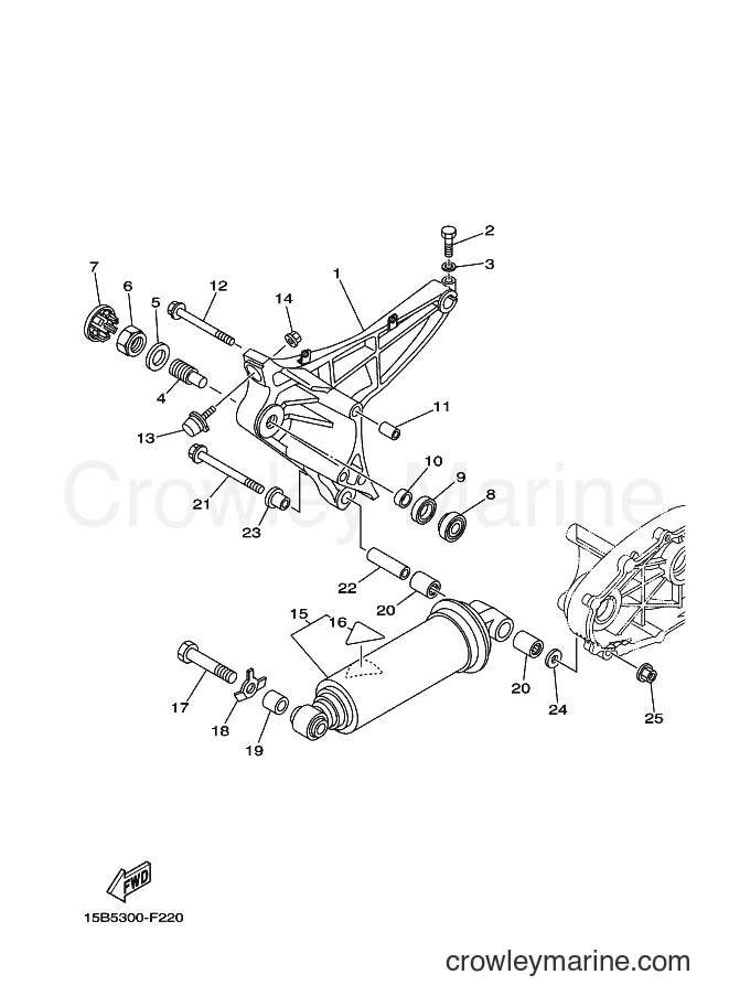 2007 Scooter XP500A - XP500A (15B2) [010] - REAR ARM & SUSPENSION