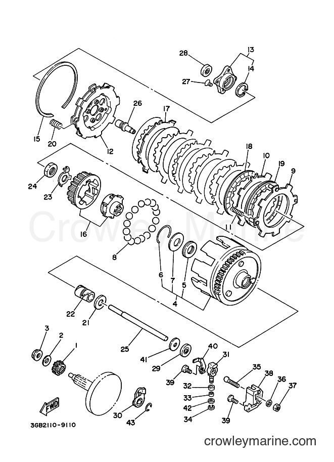 1992 ATV YFM100 - YFM100 (3GBB) [010] - CLUTCH