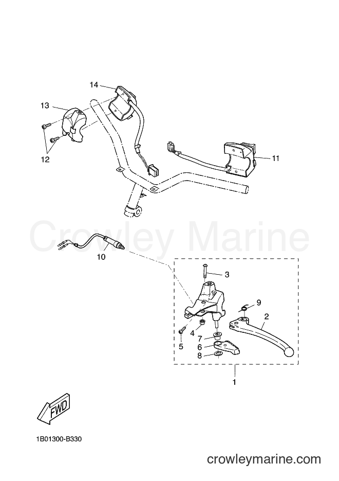 Yamaha Motors CW50RS (2B11) [090] - HANDLE SWITCH & LEVER