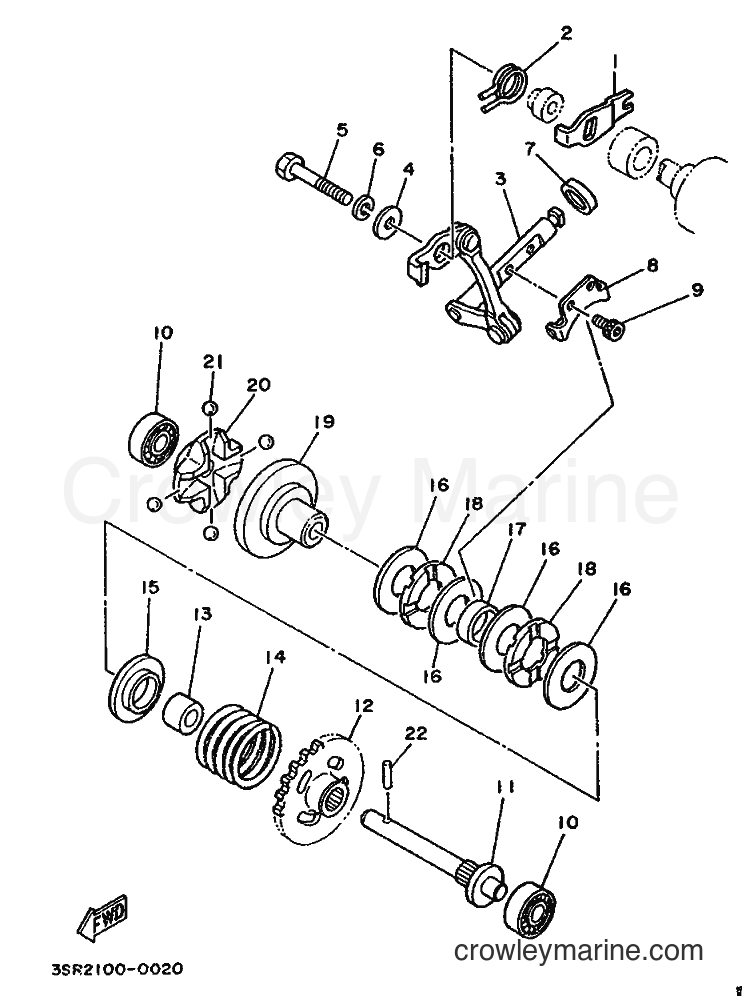 1990 Dirt Bike YZ125 - YZ125 (3SR2) [020] - GOVERNOR