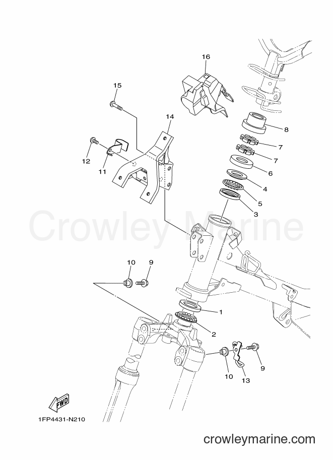 Yamaha Motors T115FLS (1FP5) [010] - STEERING 2