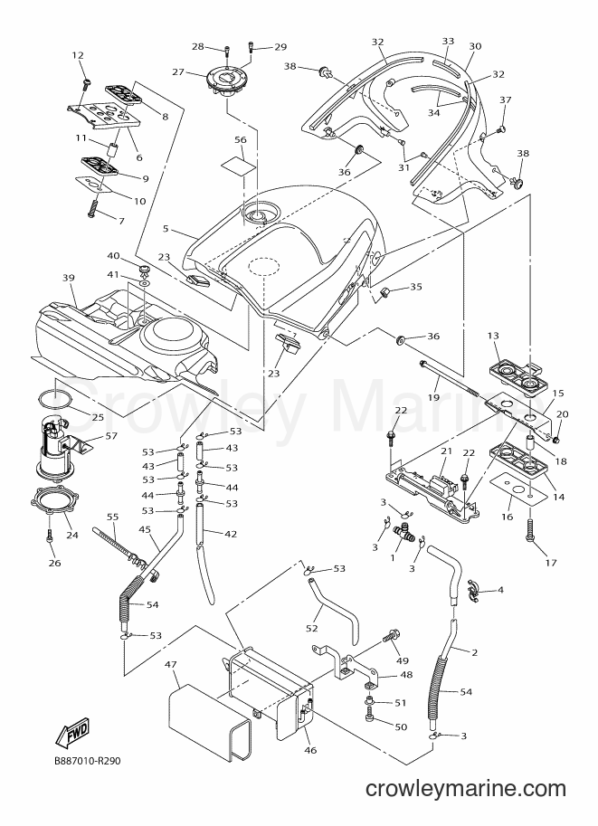 2018 Sport Bike FJR1300A - FJR1300A (B88H) [010] - FUEL TANK