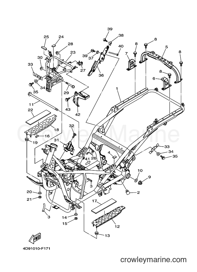 Yamaha Motors YP250 (4D94) [010] - FRAME