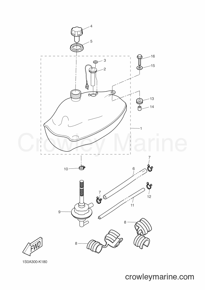 2013 Scooter EW50N - EW50N (3C7A) [020] - FUEL TANK