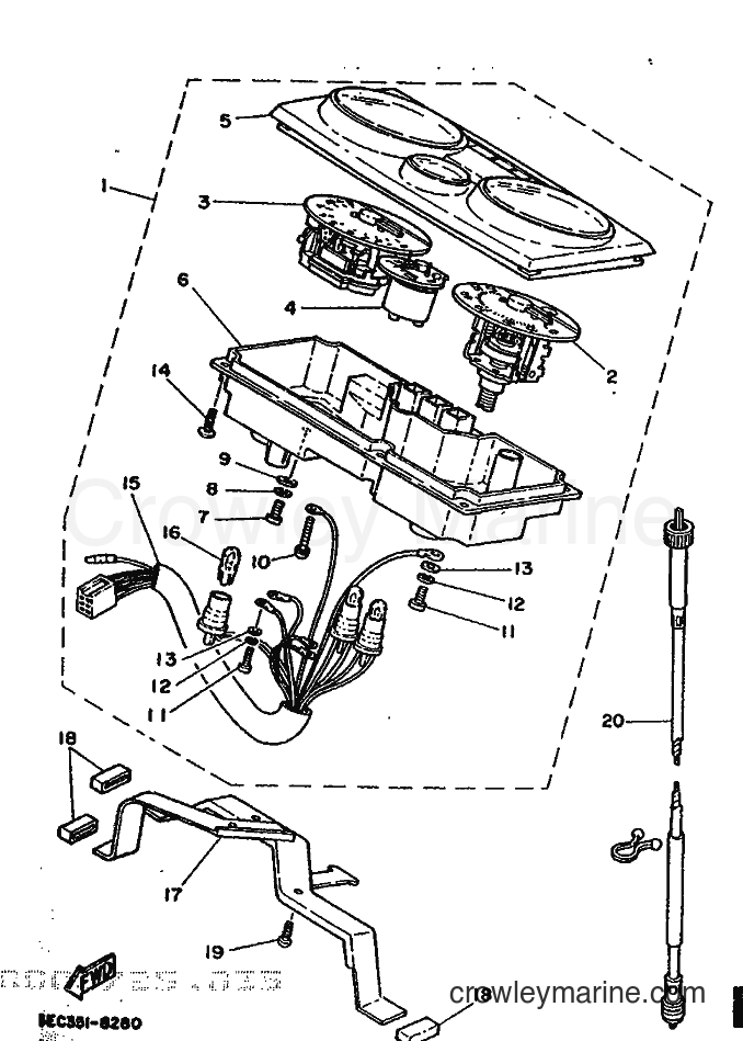 Yamaha Motors CH50 (3EC6) [999] - INSTRUMENT PANEL