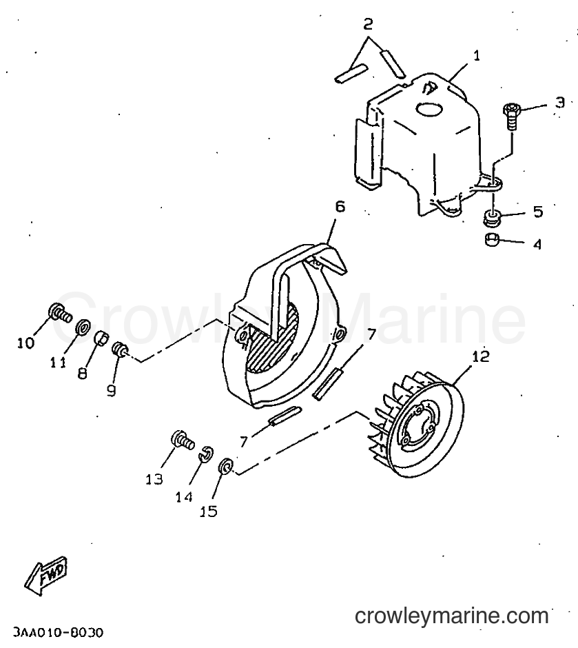 1998 Scooter CW50 - CW50 (4VVF) [010] - AIR SHROUD & FAN