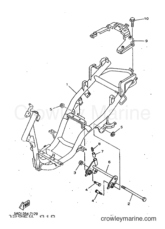 Yamaha Motors YN50 (5ADJ) [010] - FRAME