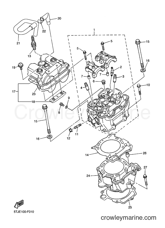 2009 Dirt Bike WR450F - WR450F (5TJP) [010] - CYLINDER