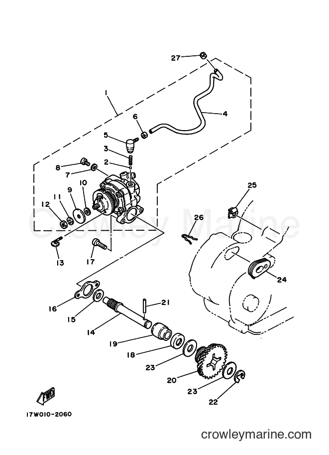 1996 Scooter DT50LC - DT50LC (3UN5) [010] - OIL PUMP