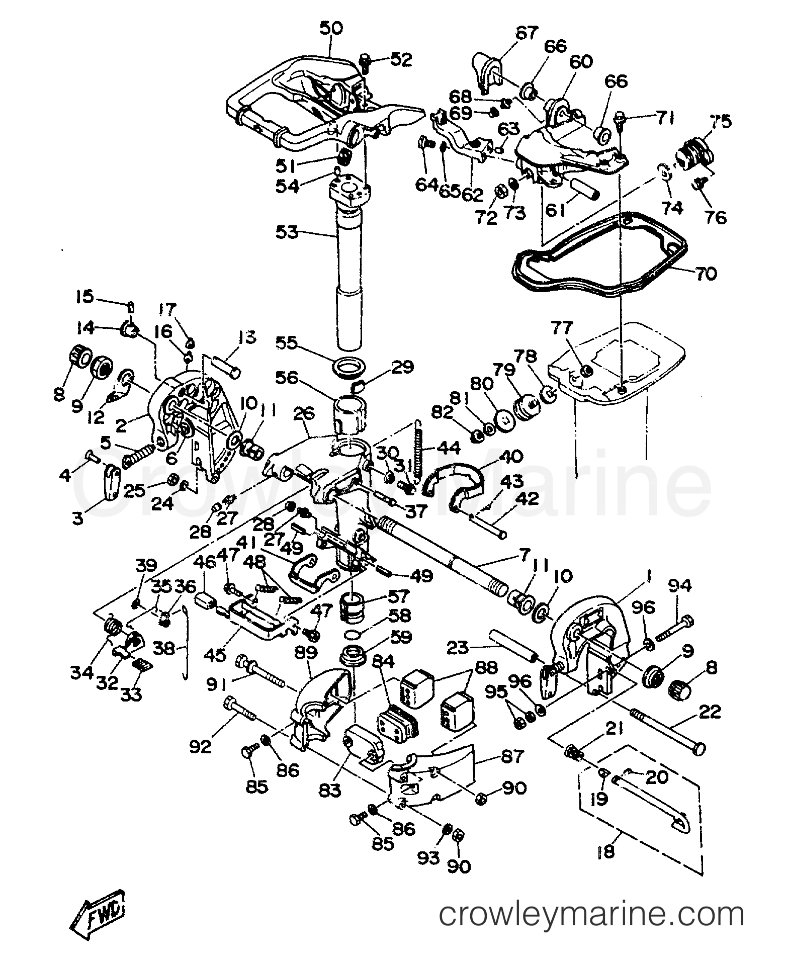Yamaha Motors C30MLHS - BRACKET 1
