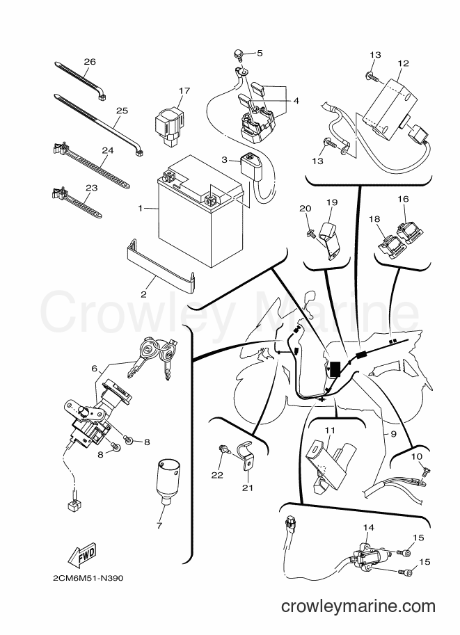 Yamaha Motors MW125 (2CM6) [010] - ELECTRICAL 1