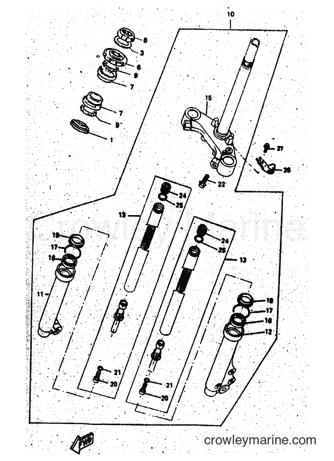 Yamaha Motors CW50 (4RW4) [010] - FRONT FORK