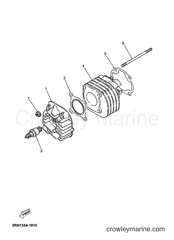 Yamaha Motors CS50 (5RW1) [100] - CYLINDER