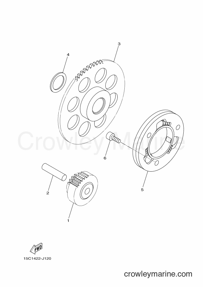 Yamaha Motors TK115 (15C3) [010] - STARTER CLUTCH