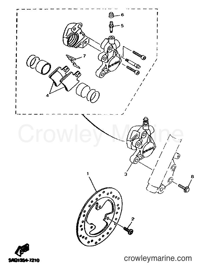 Yamaha Motors YN50 (5MRB) [010] - FRONT BRAKE CALIPER