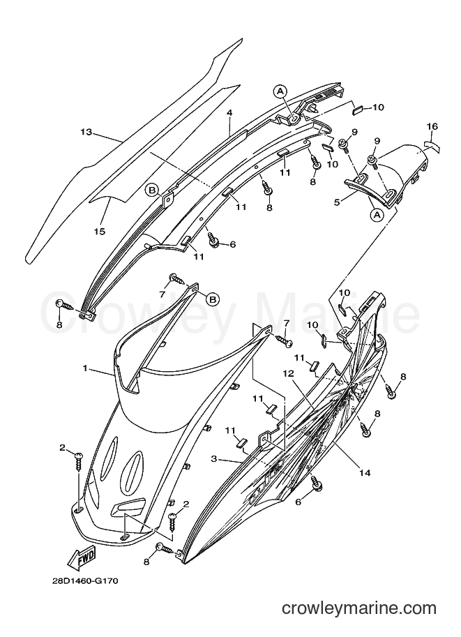 Yamaha Motors AL115C (28DA) [010] - SIDE COVER