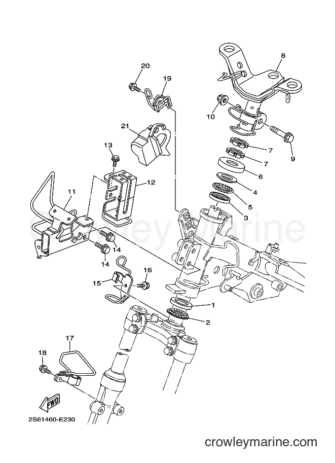 2009 Scooter T135HC - T135HC (2S65) [010] - STEERING